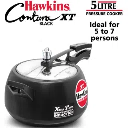 Hawkins Contura XT Black 5 L Pressure Cooker - Set of 1-4