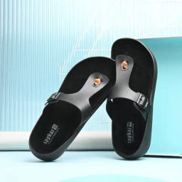 Spykar Men's Dunton Black T-Strap Sandals-picture-24