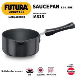 Hawkins Futura Hard Anodised Induction Compatible Saucepan (1.5 L, 16 cm)-11