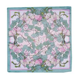 Tossido Green Printed Pocket Square-image-45