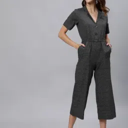 Jaipur Kurti Black Striped Jumpsuit-picture-22