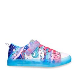 Skechers Girls TWINKLE SPARKS ICE-UNICORN BU Blue Multi Casual Party Wear-image-2
