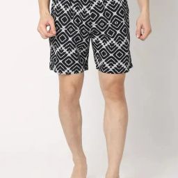 UnderJeans by Spykar Black Printed Boxer Shorts-picture-4