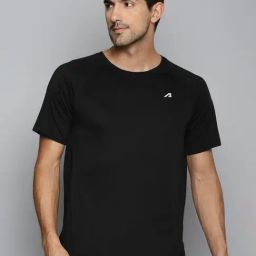 ALCIS Black Round Neck T-Shirt-image-63