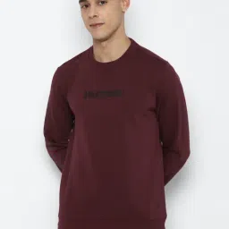 Allen Solly Maroon Regular Fit Printed SweatShirt-image-15