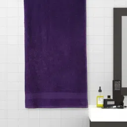 Spaces Day2Day Blue 400 GSM Cotton Bath Towel-image-70