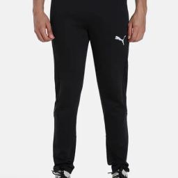 Puma Black Cotton Slim Fit Trackpants-image-42