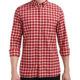 Tommy Hilfiger Dark Magma & Multi Slim Fit Checks Shirt-image-45