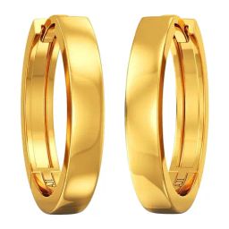 Joyalukkas 22k (916) Classic Round Gold Earrings For Women-image-77