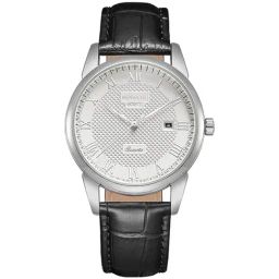 Kenneth Scott Men's White Dial Analog Watch - K23030-SLBW-13