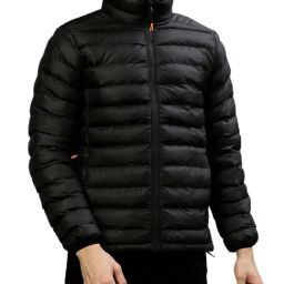 Lindbergh Black Regular Fit Quilted Quilted Jacket-image-10