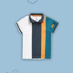 Mothercare Kids Multicolor Color Block Polo T-Shirt-picture-18