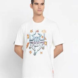 Adidas Off-White Cotton Regular Fit Printed Sports T-Shirt-image-12