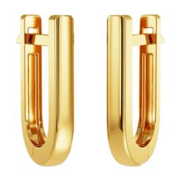 Joyalukkas 22k (916) Minimalistic Gold Hoop Earrings For Women-image-42