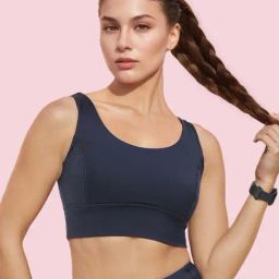 Enamor Blue Sports Bra-image-50