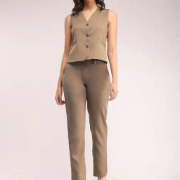 Fablestreet Brown Maxi Co-Ord Set-picture-37