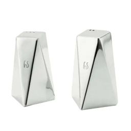 FnS Silver Stainless Steel Salt And Pepper Sprinkers - Set of 2-34