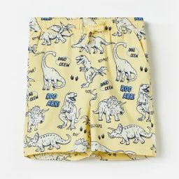 Fame Forever by Lifestyle Kids Yellow Printed Regular Fit Shorts-image-99