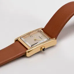 Timex Women Brass Embellished Dial & Leather Straps Analogue Watch TW2W63900UJ-image-41
