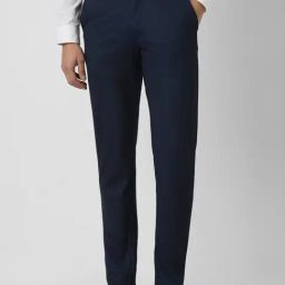 Van Heusen Navy Slim Fit Trousers-image-58