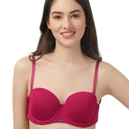 Soie Pink Medium Coverage Balconette Bra-44