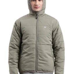Wildcraft Mid Olive Regular Fit Quilted Hooded Jacket-picture-18