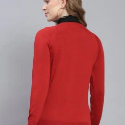Monte Carlo Red Regular Fit Sweaters image 2