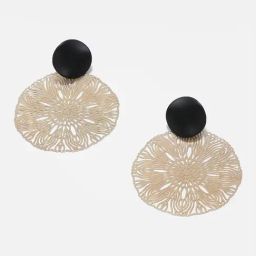 Sohi Gold Plated Designer Stone Drop Earrings-image-71