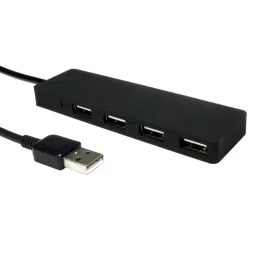 RS PRO 4 Port USB 2.0 USB A Hub USB Powered, 2206492-12