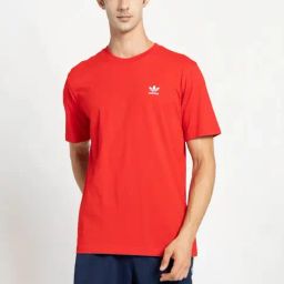 Adidas Originals Red Cotton Regular Fit Logo Printed Sports T-Shirt-picture-34