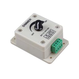 PWM Dimmer Controller 12V-24V 8A Adjustable Dimmer Switch For Single LED Strip - RS3424PWM Dimmer Controller 12V-24V 8A Adjustable Dimmer Switch For Single LED Strip - RS3424-8