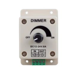 PWM Dimmer Controller 12V-24V 8A Adjustable Dimmer Switch For Single LED Strip - RS3424PWM Dimmer Controller 12V-24V 8A Adjustable Dimmer Switch For Single LED Strip - RS3424 image 2
