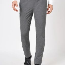 Peregrine By Pantaloons Grey Slim Fit Trousers-picture-46