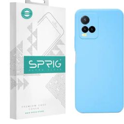 Sprig Liquid Silicone Back Cover for Vivo Y21S (Blue)-image-58