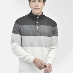 Crimsoune Club Black Regular Fit Colour Block Sweatshirt-image-12