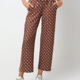 Vero Moda Brown Printed Mid Rise Pants-image-28