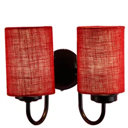 Devansh Red & Black Traditional Wallchiere  with Shade image 5