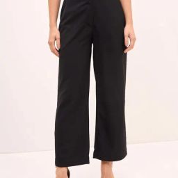 SALT Attire Black Plain Trousers-image-66