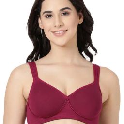 BLOSSOM Maroon Full Coverage Full Coverage Bra-2
