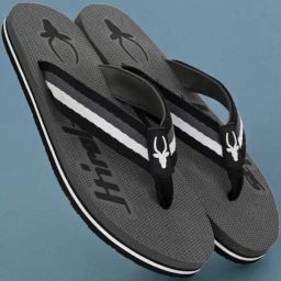 Hirolas Men's Grey Flip Flops-picture-33
