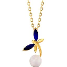 Joyalukkas 22k (916) Blue Bliss Butterfly Gold Necklace For Women-image-13
