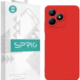 Sprig Back Cover for Realme C53 5G (Red)-image-97