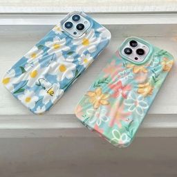 CASE CREATION iPhone 16 Pro Max 3D Trendy Rainbow Flower Back Case-46
