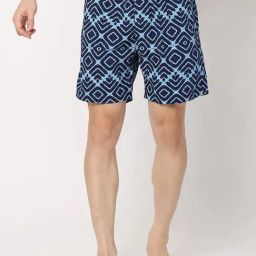 UnderJeans by Spykar Blue Printed Boxer Shorts-picture-43