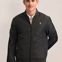 U.S. Polo Assn. Men Striped Bomber Jacket-picture-45