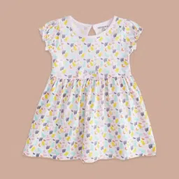 Pantaloons Baby Peach Cotton Printed Dress-picture-2