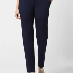 Van Heusen Navy Cotton Trousers-picture-43