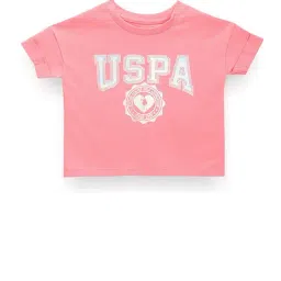 U.S. Polo Assn. Kids Pink Printed Full Sleeves T-Shirt-picture-29