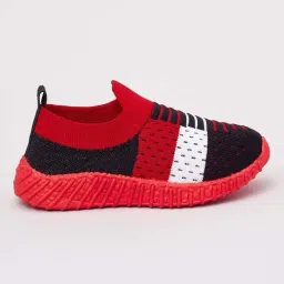 Priaansha Kids Black & Red Casual Slip-Ons-image-33