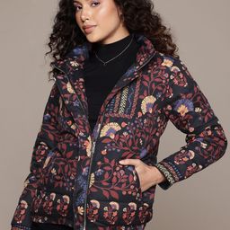 Label Ritu Kumar Floral Printed Puffer Jacket-image-74